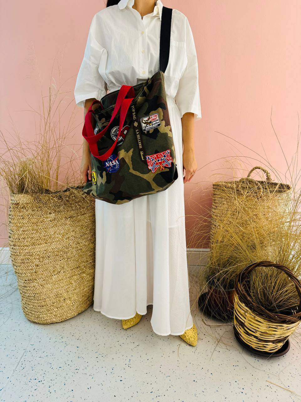 La Sellerie POP BAG Military Patchwork