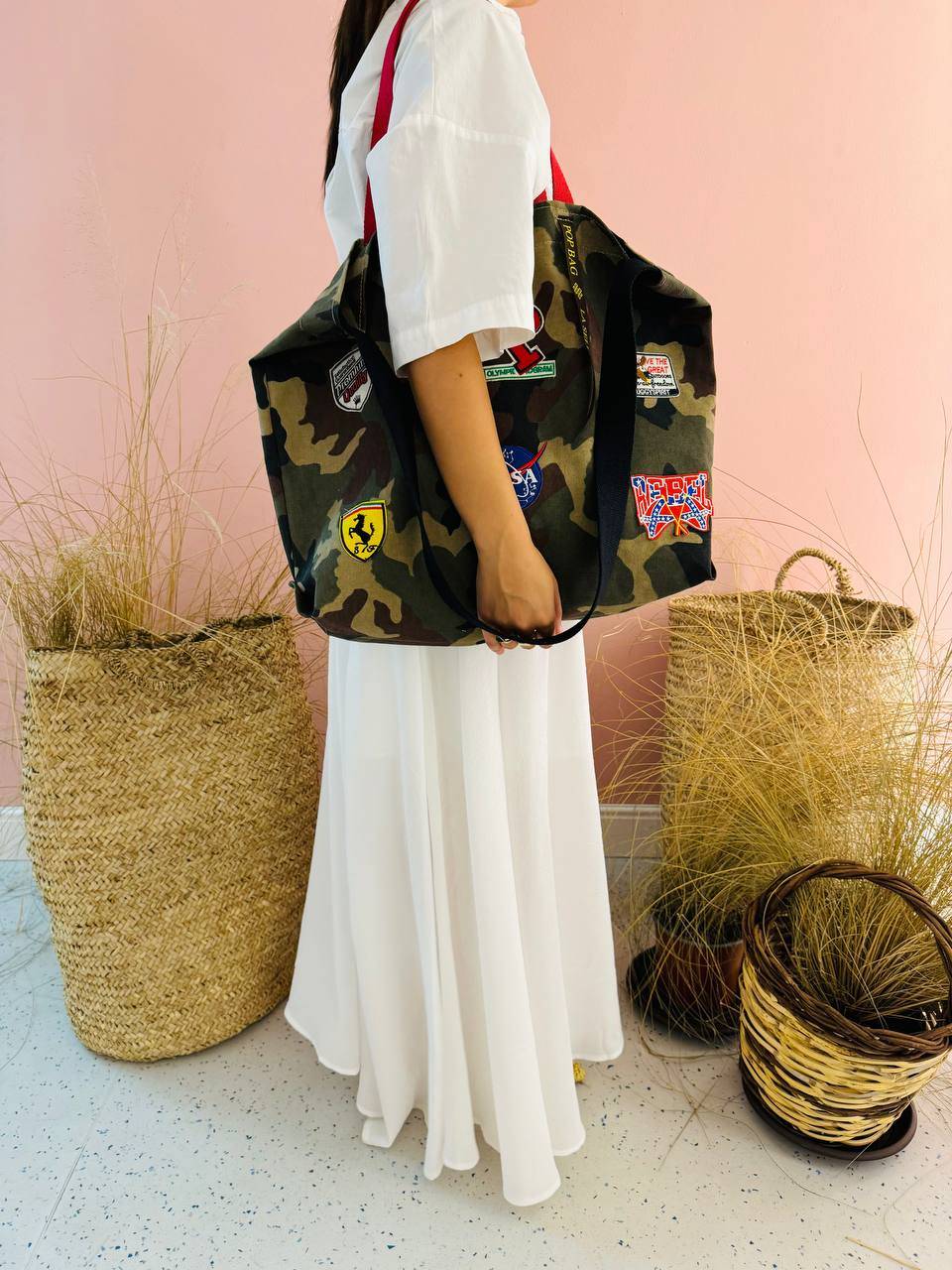 La Sellerie POP BAG Military Patchwork