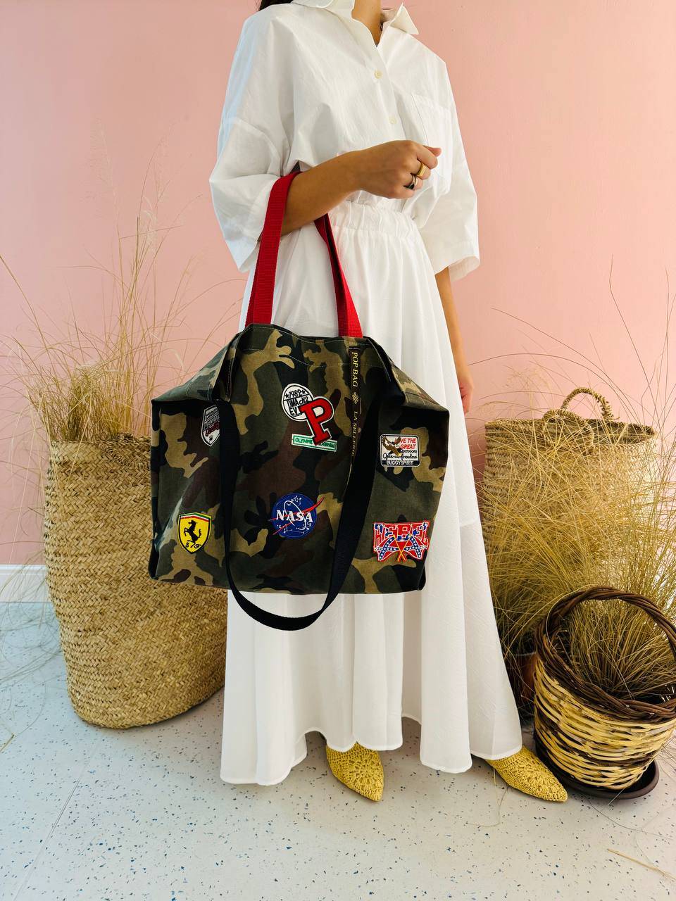 La Sellerie POP BAG military patchwork