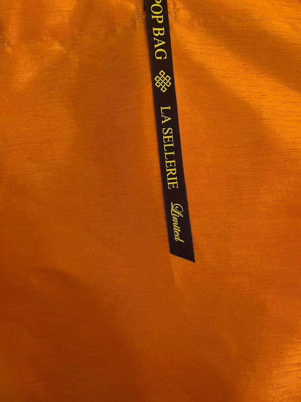 La Sellerie POP BAG Shantung Arancio