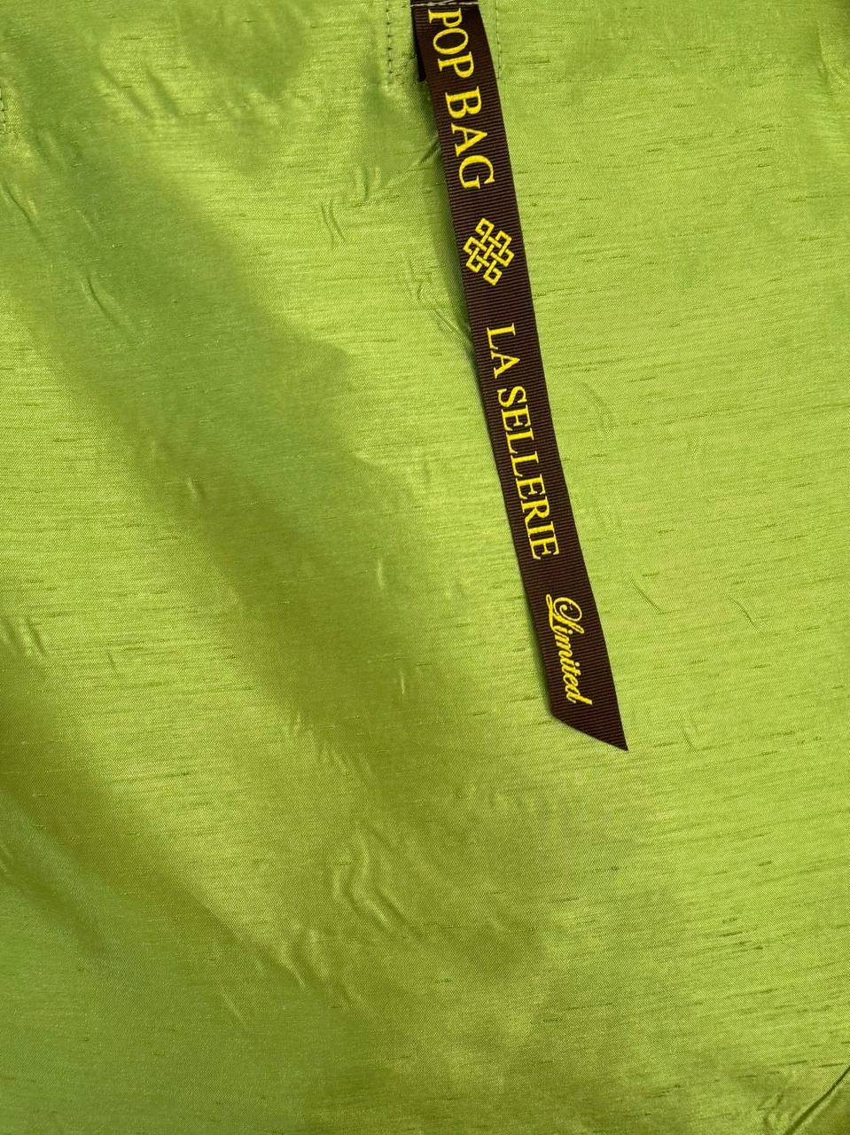 La Sellerie POP BAG Shantung Verde Mela