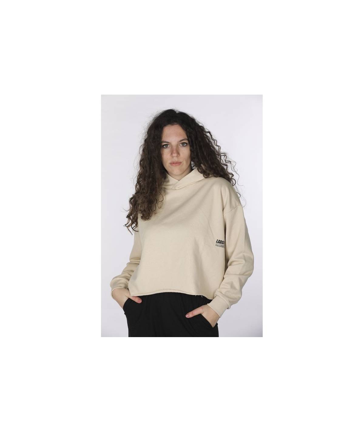 Lab84 CROP TOP CAPPUCCIO