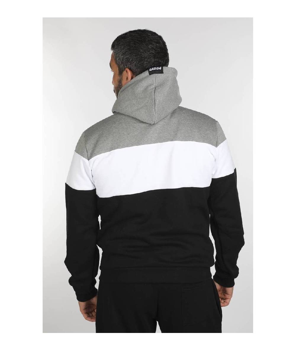 Lab84 FELPA C/CAPPUCCIO 3 COLORI