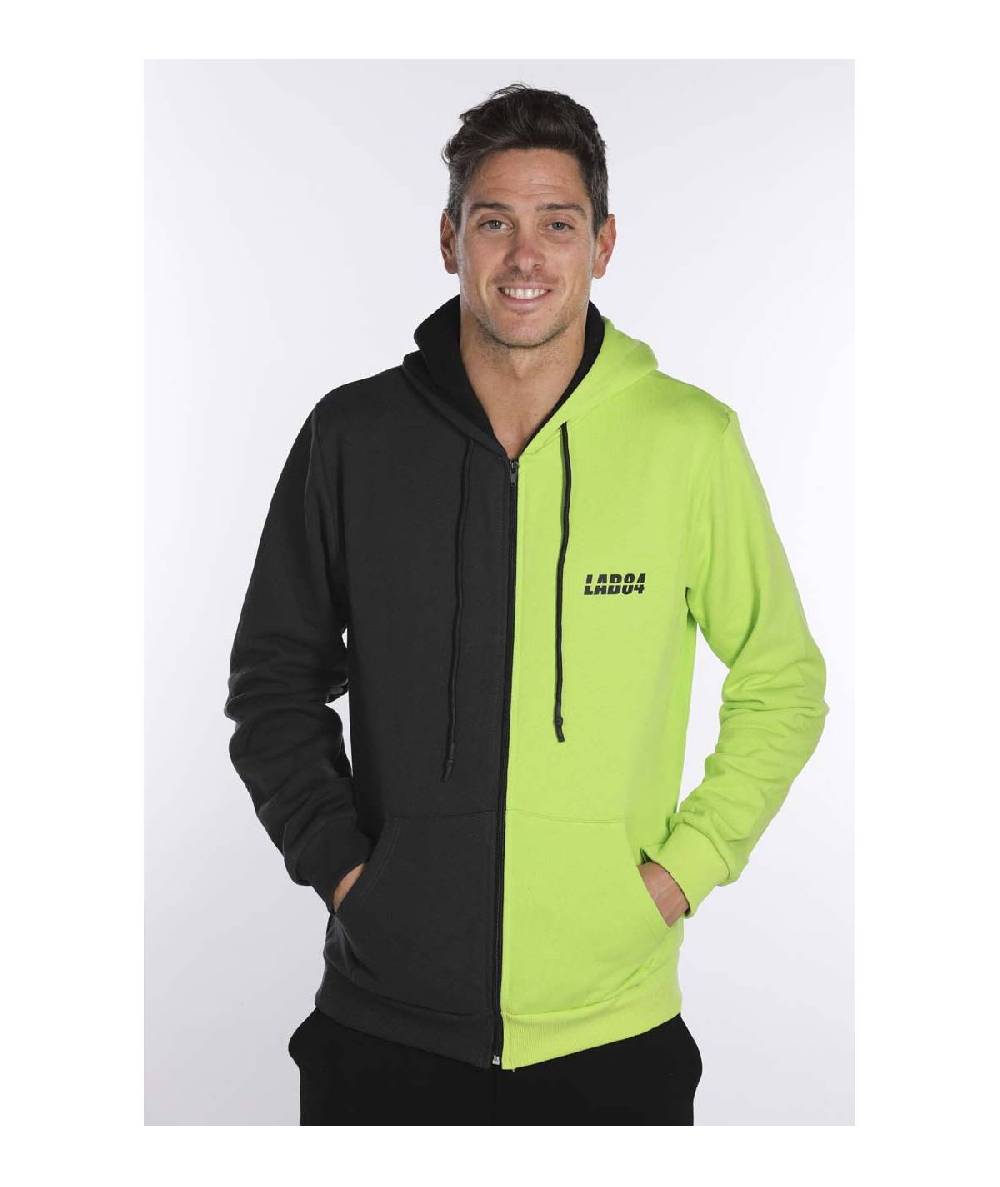 Lab84 FELPA C/CAPPUCCIO E ZIP