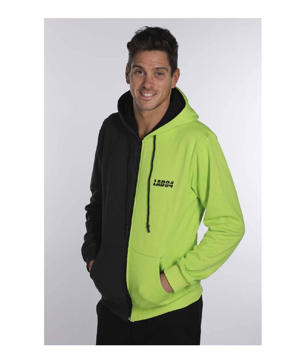 Lab84 FELPA C/CAPPUCCIO E ZIP