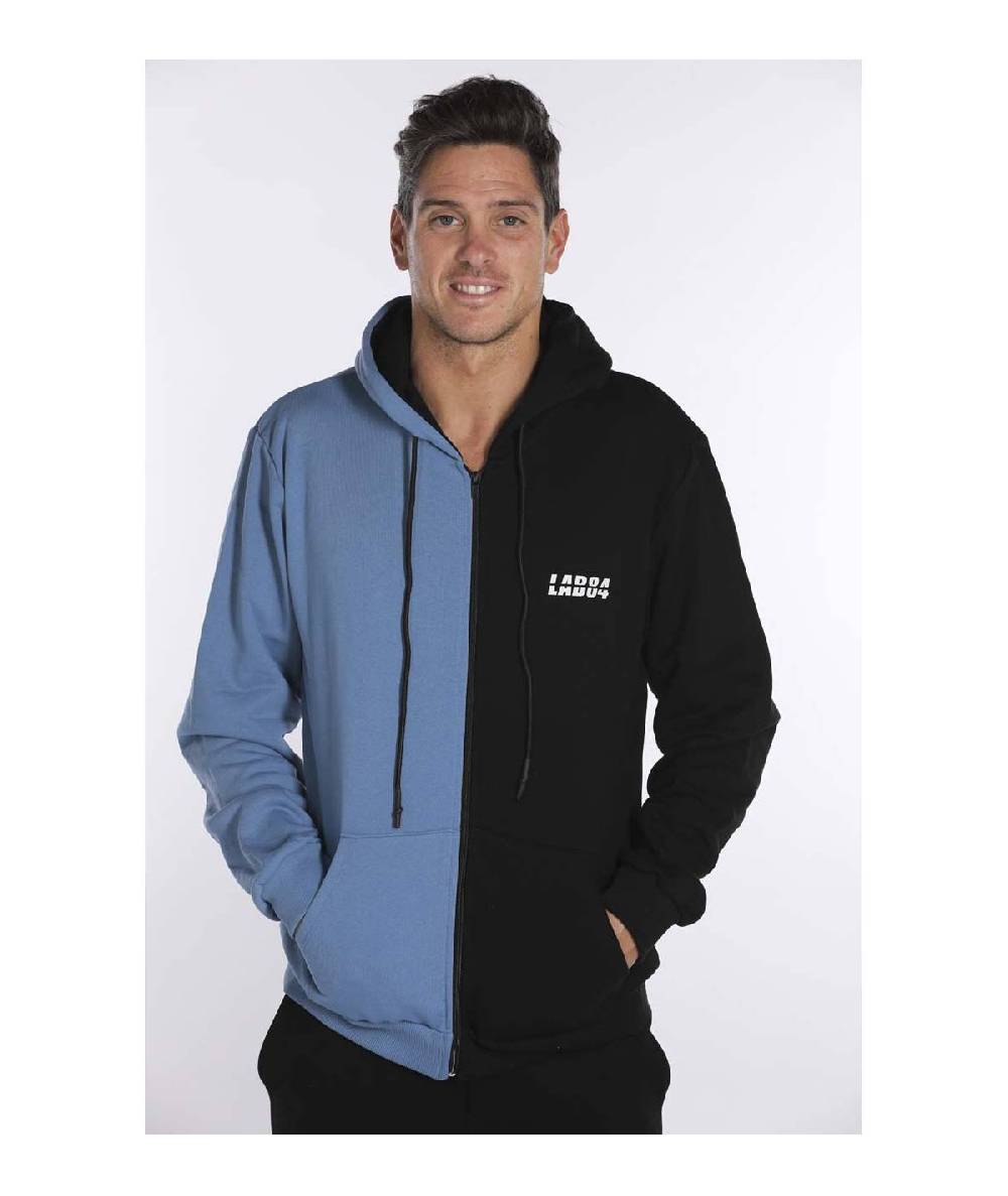 Lab84 FELPA C/CAPPUCCIO E ZIP