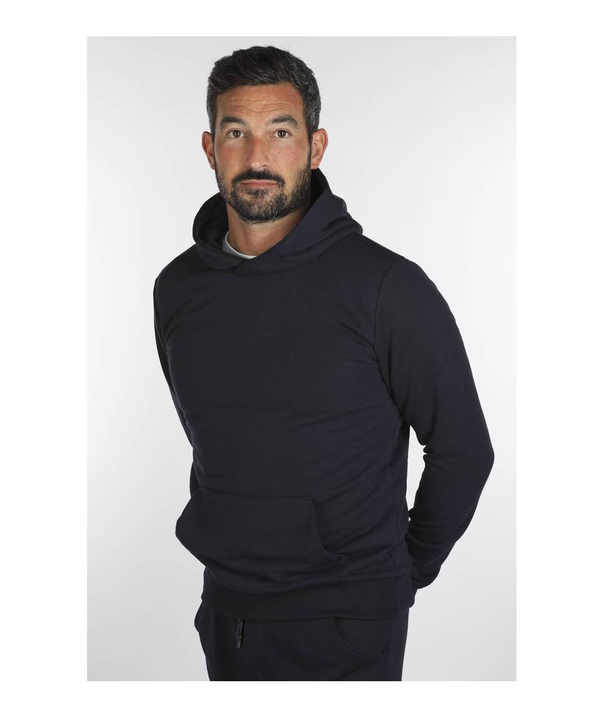 Lab84 FELPA CAPP.+MARSUPIO SPALLA T