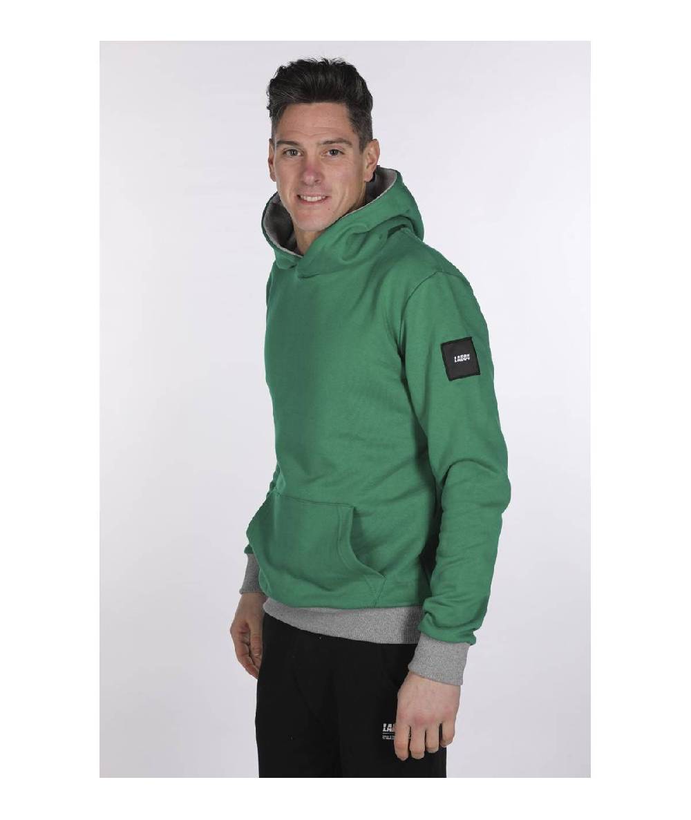 Lab84 FELPA CAPPUCCIO BICOLOR