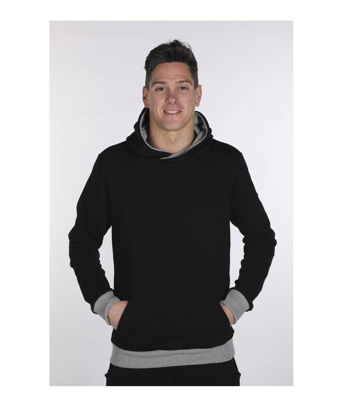 Lab84 FELPA CAPPUCCIO BICOLOR