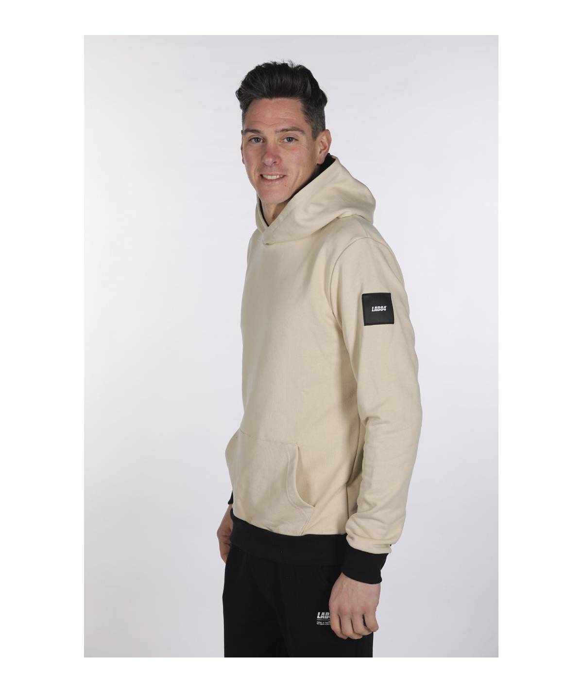 Lab84 FELPA CAPPUCCIO BICOLOR