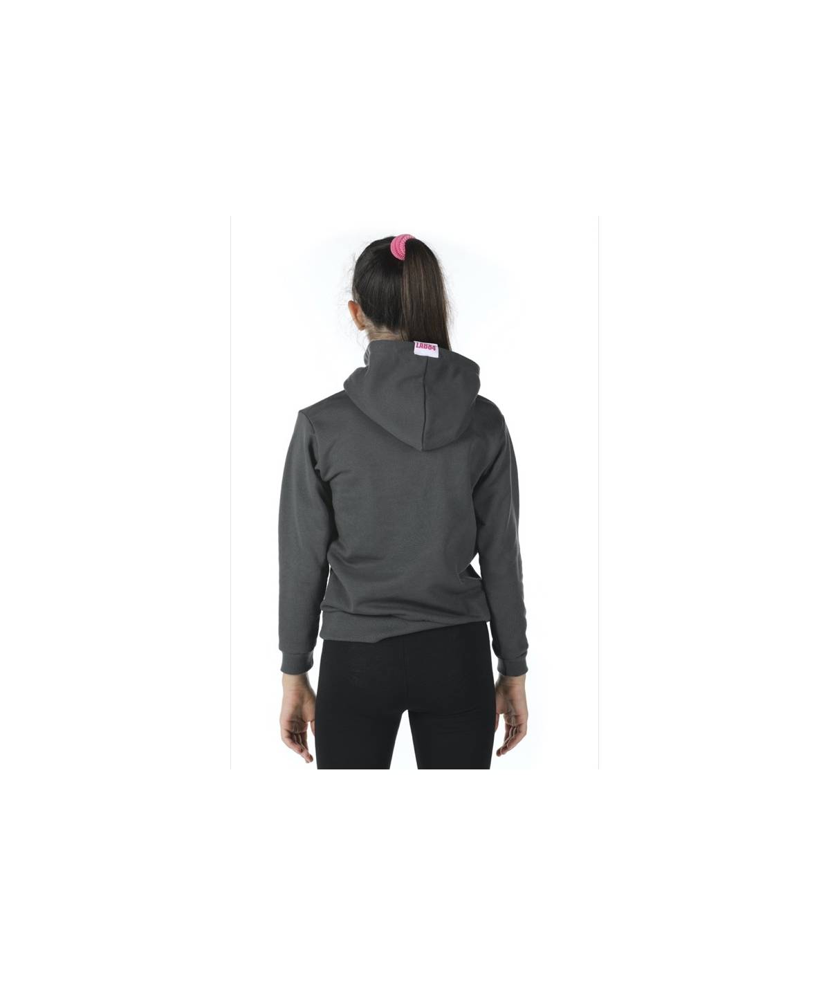 Lab84 FELPA CAPPUCCIO LOGO FLUO