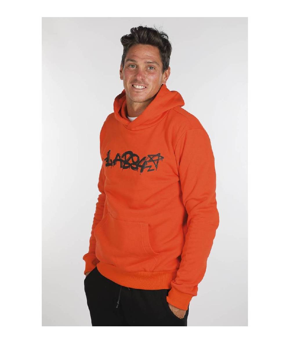 Lab84 FELPA CAPPUCCIO MARSUPIO PAINT