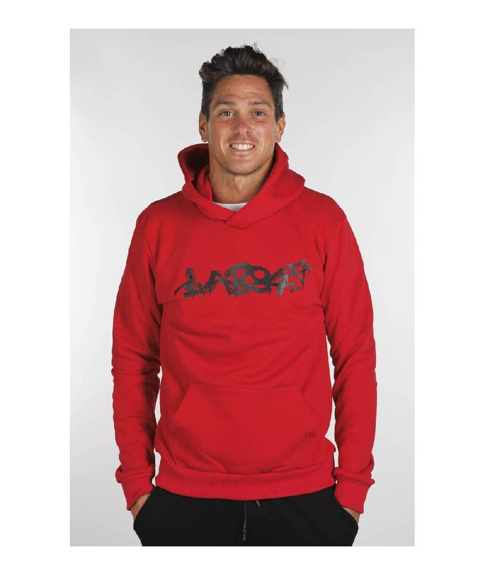 Lab84 FELPA CAPPUCCIO MARSUPIO PAINT