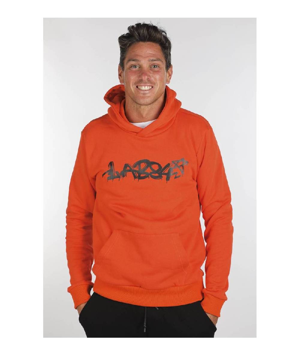 Lab84 FELPA CAPPUCCIO MARSUPIO PAINT