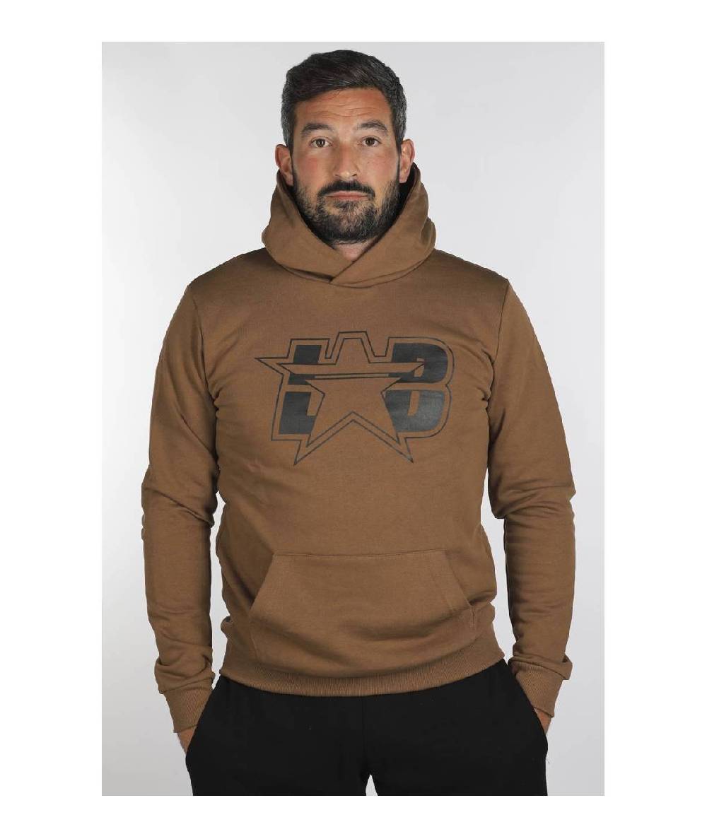 Lab84 FELPA CAPPUCCIO MARSUPIO STAR