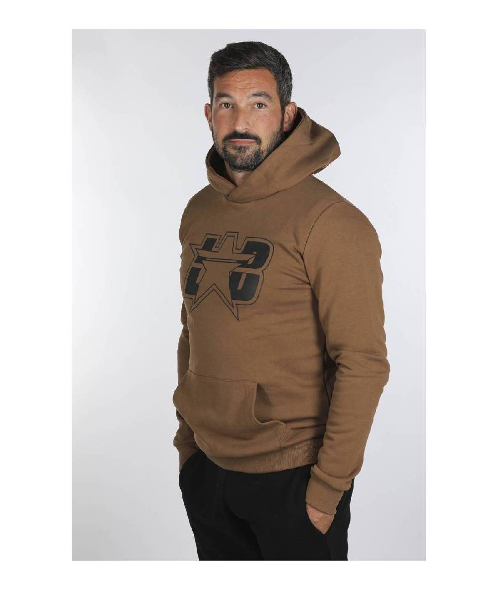 Lab84 FELPA CAPPUCCIO MARSUPIO STAR