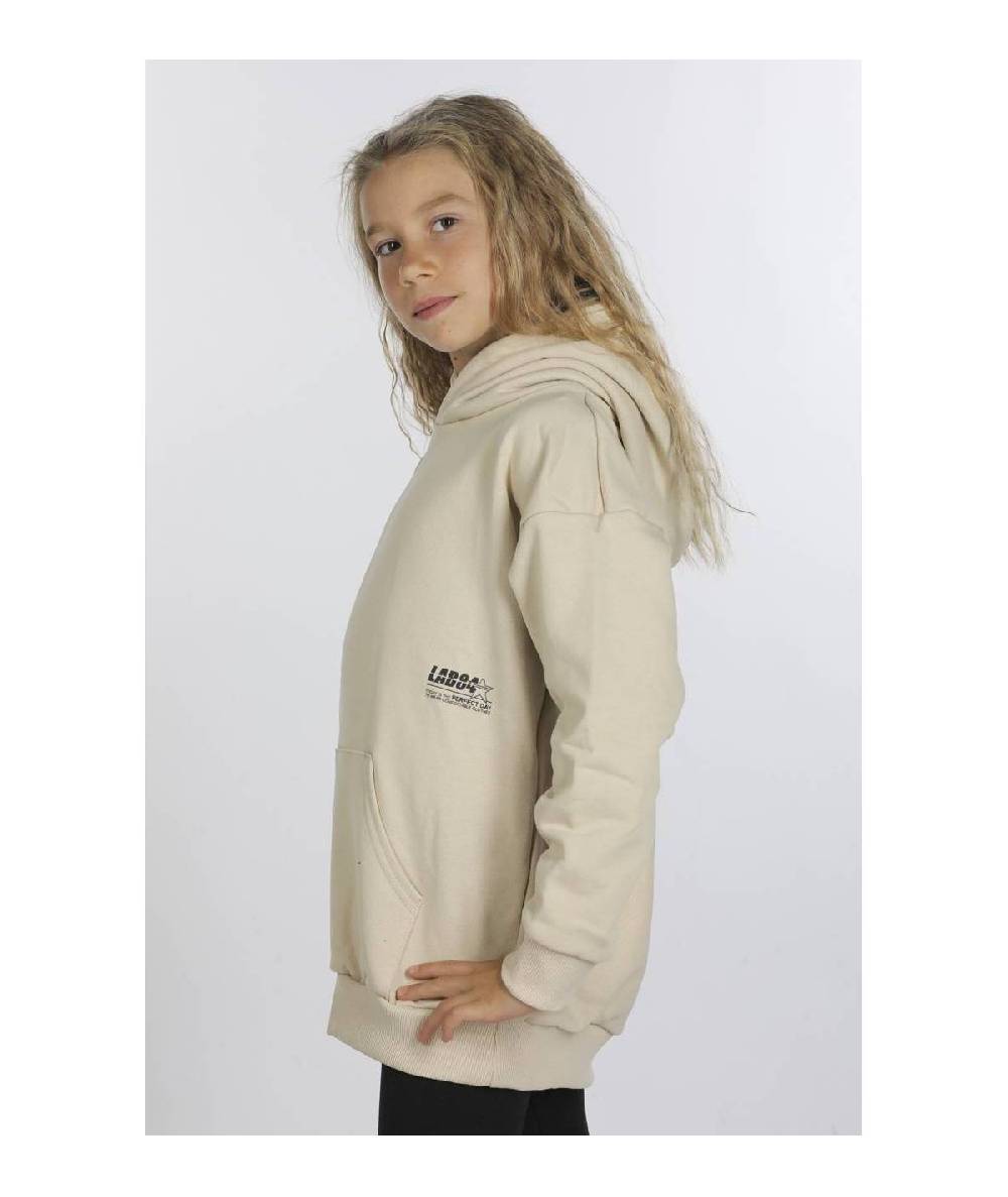 Lab84 FELPA CAPPUCCIO OVER