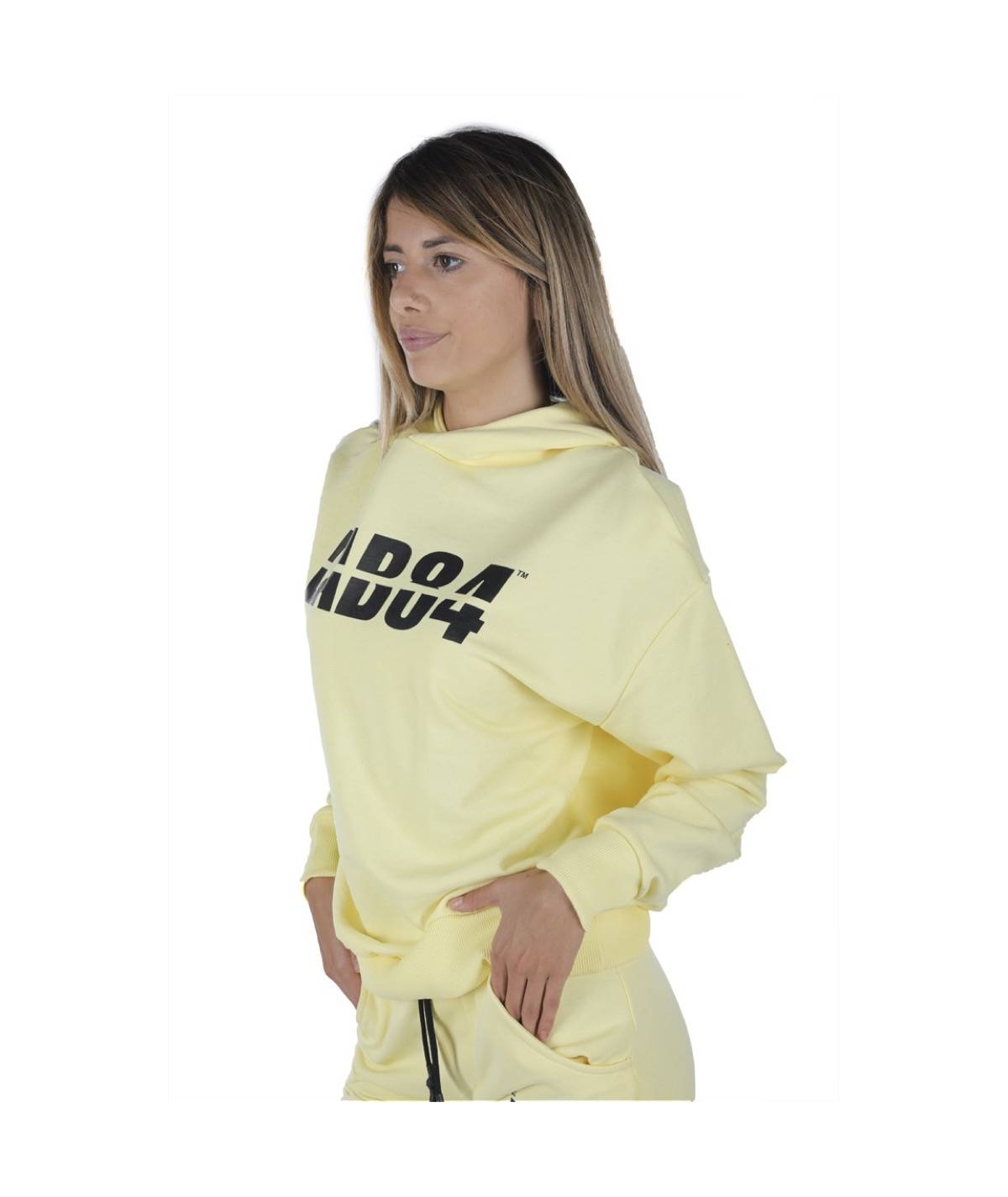 Lab84 FELPA CAPPUCCIO OVER