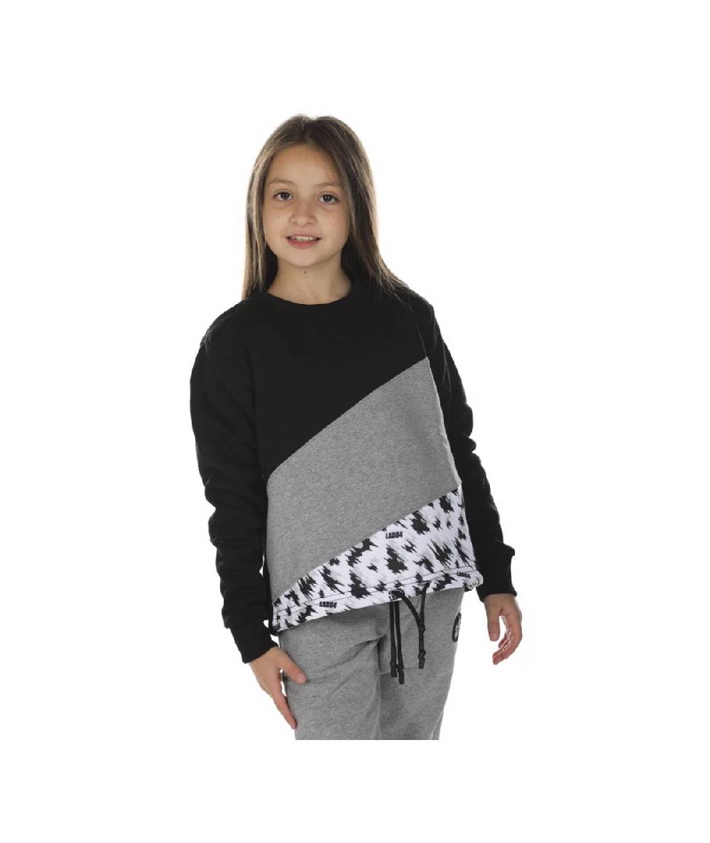 Lab84 FELPA CROP TOP + COULISSE