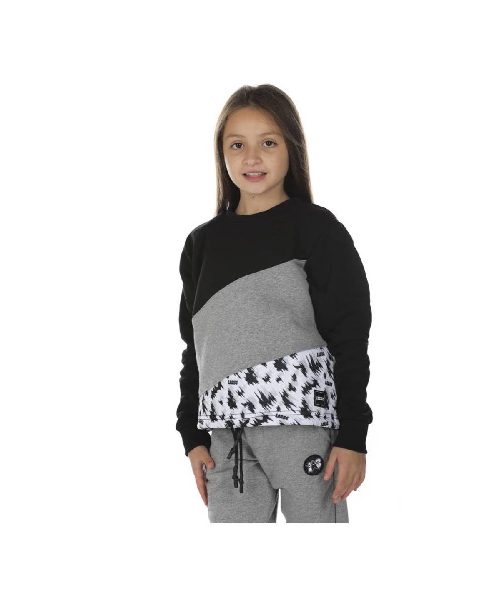 Lab84 FELPA CROP TOP + COULISSE