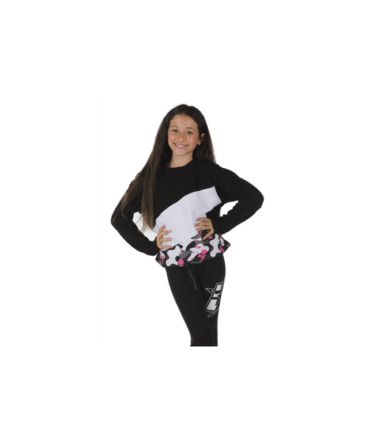 Lab84 FELPA CROP TOP + COULISSE