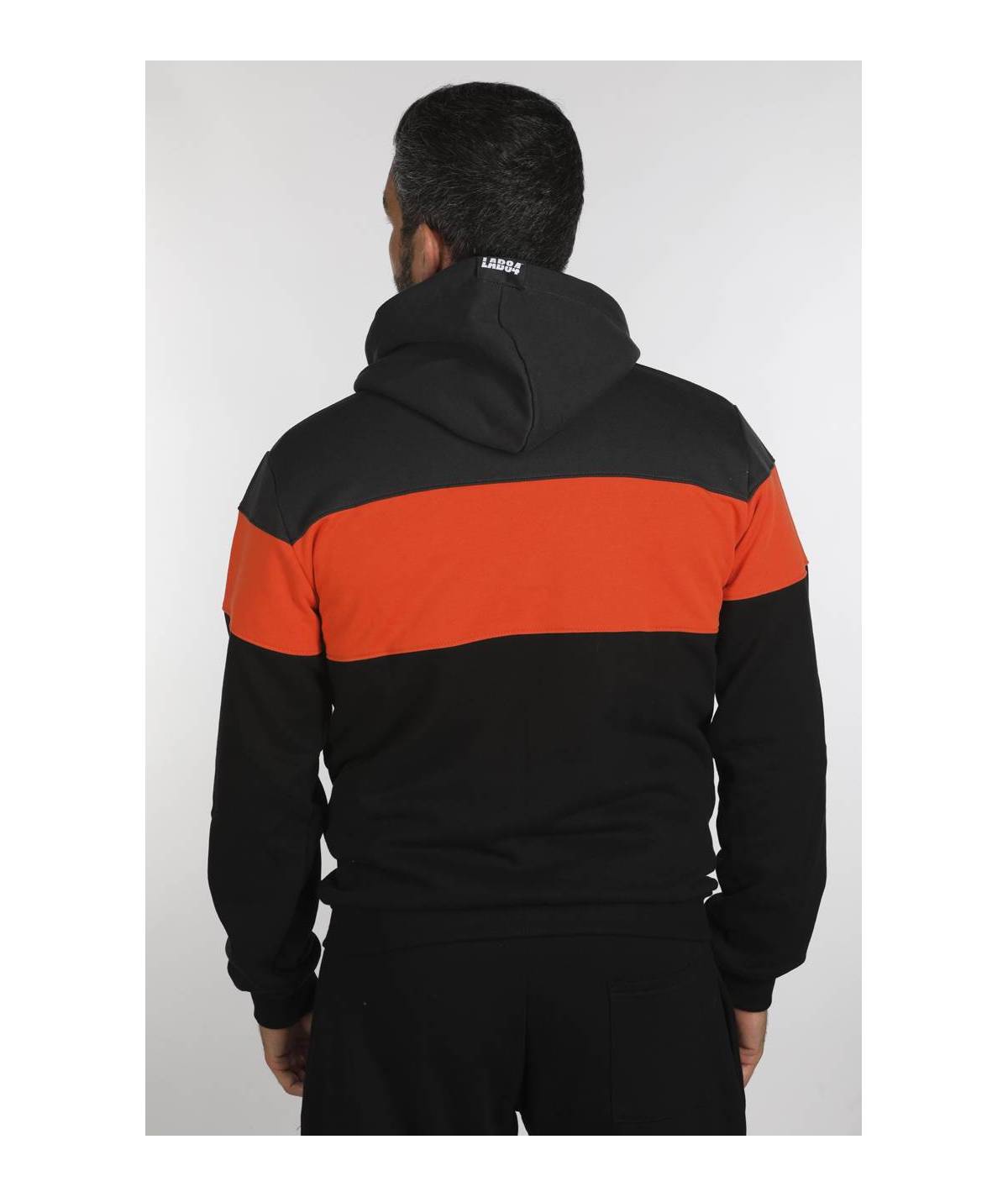 Lab84 FELPA FULL ZIP C/CAP. 3 COLORI