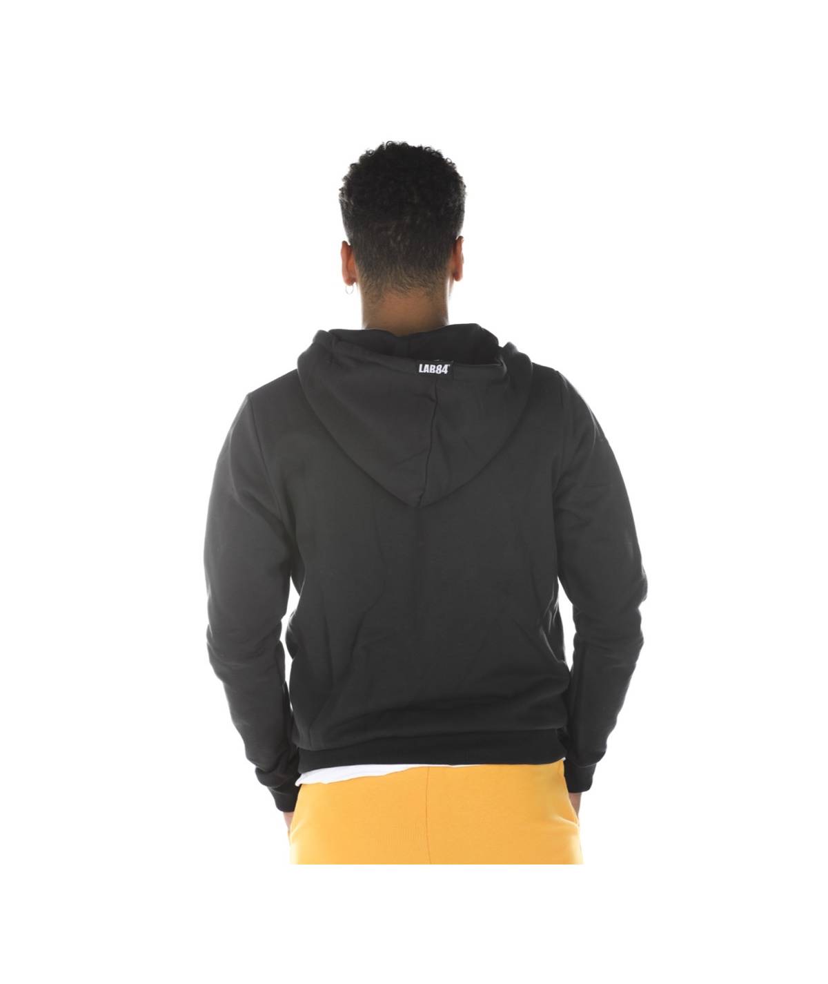 Lab84 FELPA FULL ZIP C/CAPP. E MARSUPIO