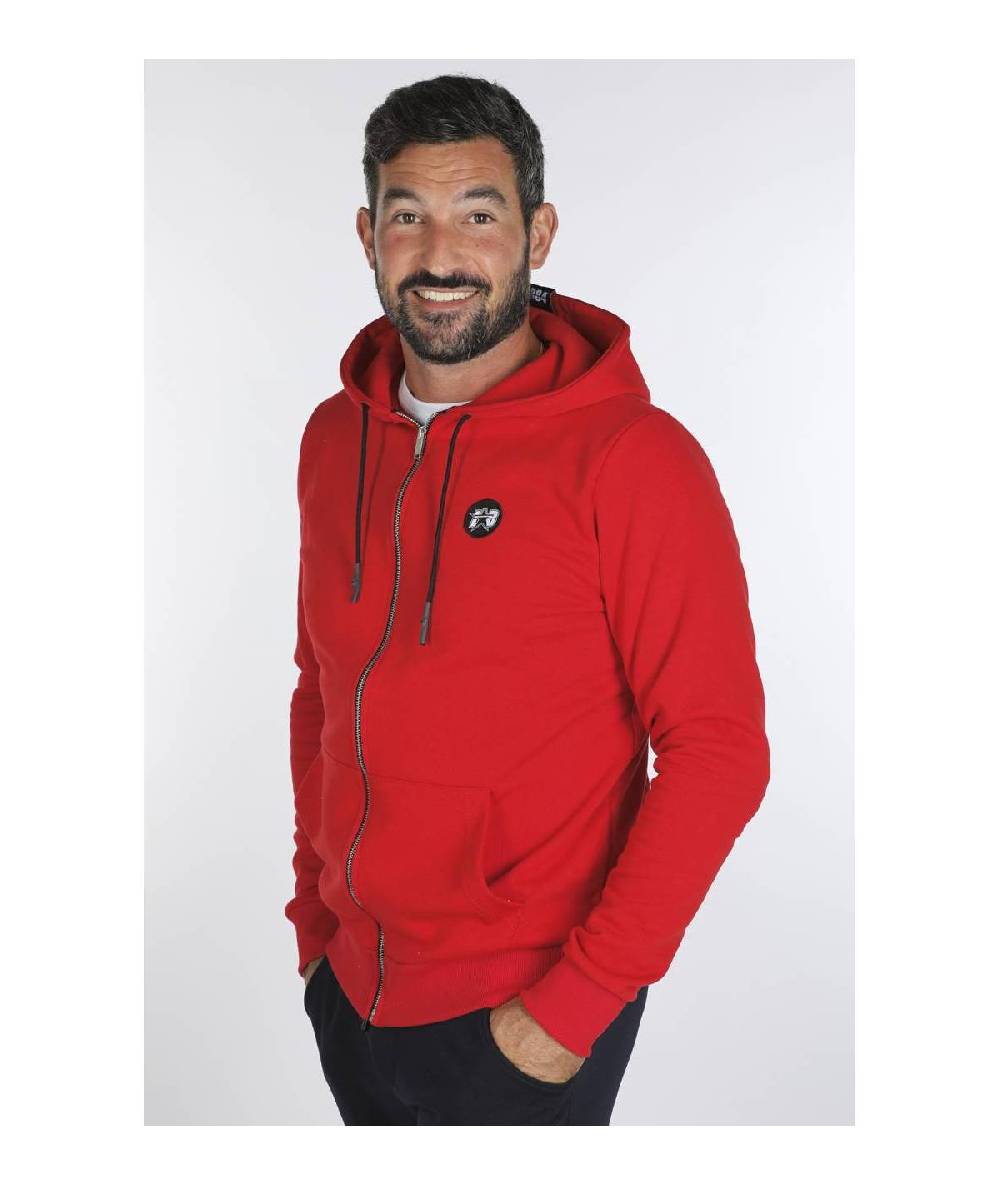 Lab84 FELPA FULL ZIP C/CAPP.+MARSUPIO