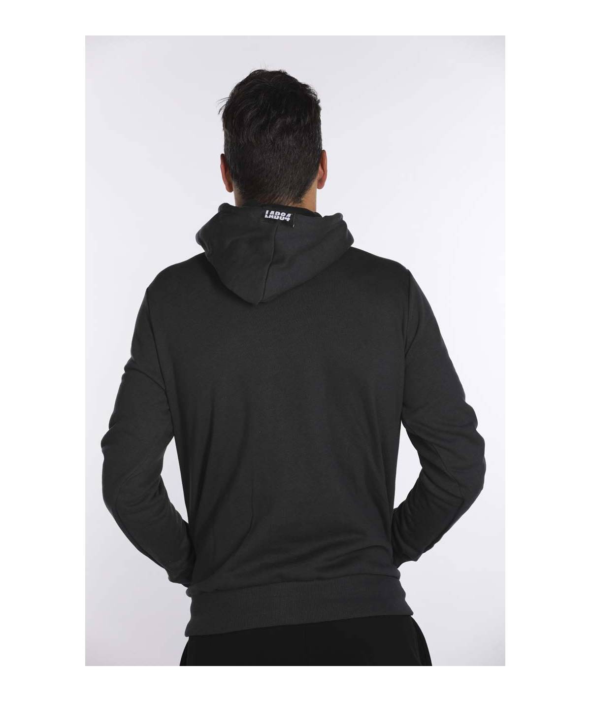 Lab84 FELPA FULL ZIP C/CAPP.+MARSUPIO