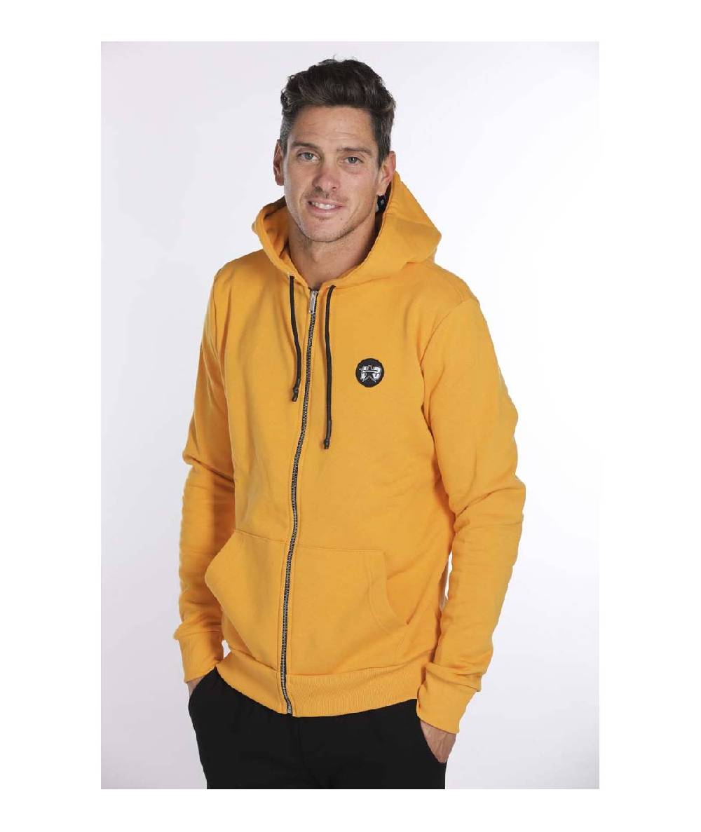 Lab84 FELPA FULL ZIP C/CAPP.+MARSUPIO