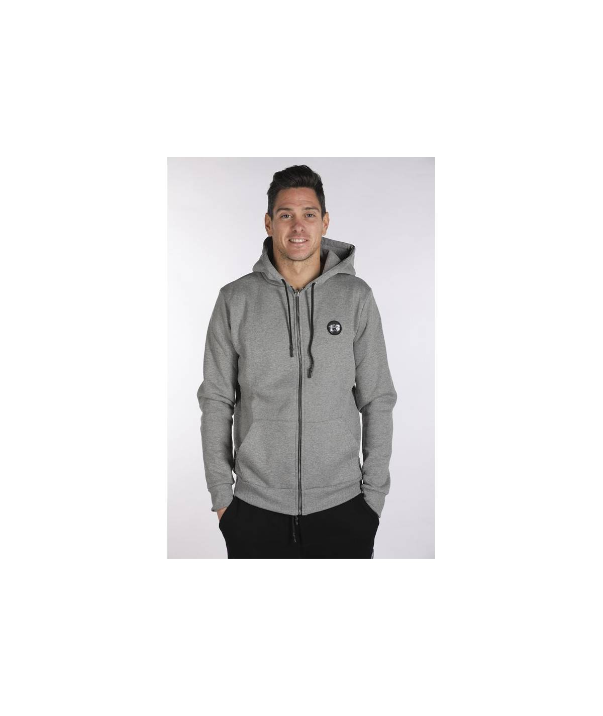 Lab84 FELPA FULL ZIP C/CAPP.+MARSUPIO