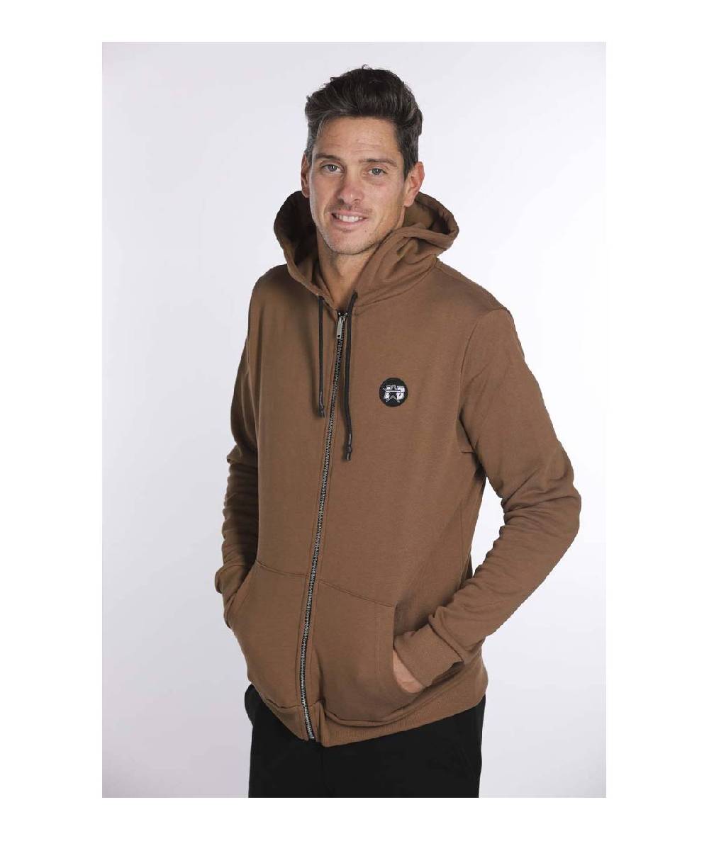 Lab84 FELPA FULL ZIP C/CAPP.+MARSUPIO