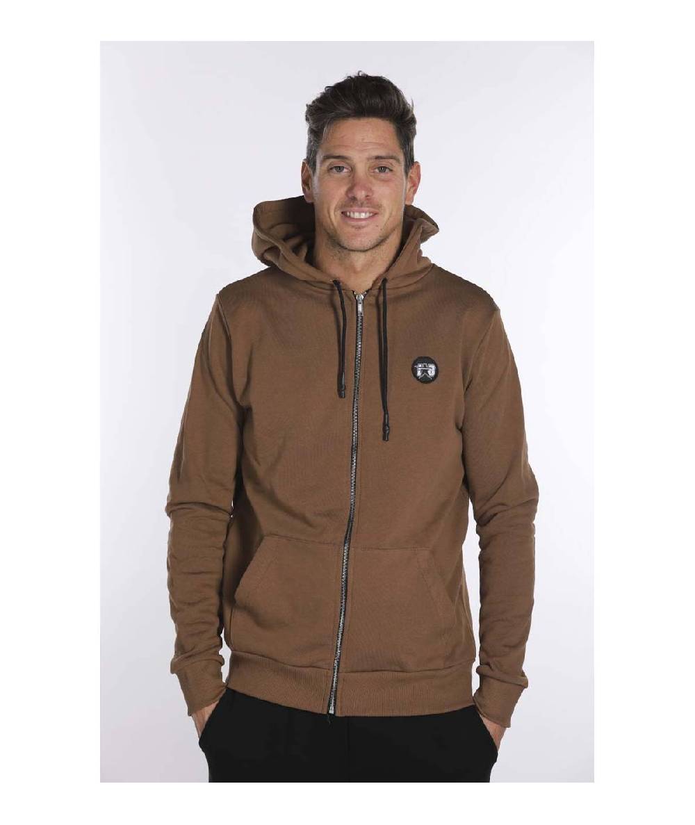 Lab84 FELPA FULL ZIP C/CAPP.+MARSUPIO