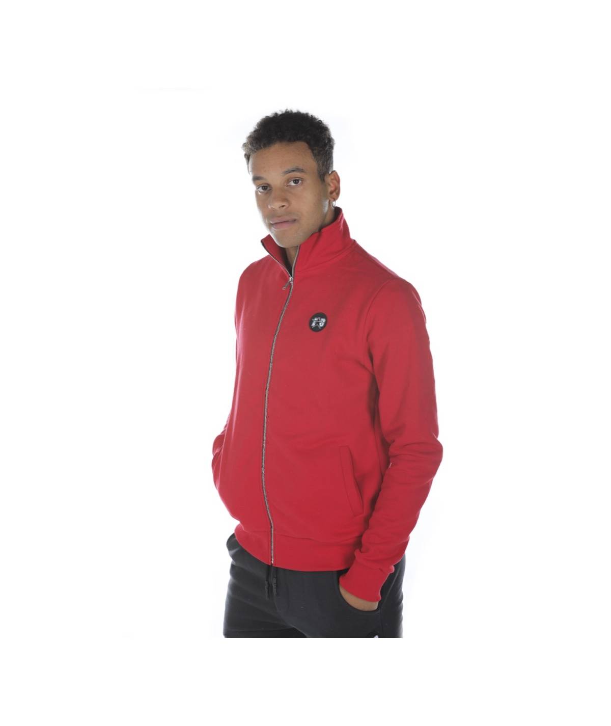 Lab84 FELPA FULL ZIP C/COLLO DRITTO E TASCHE