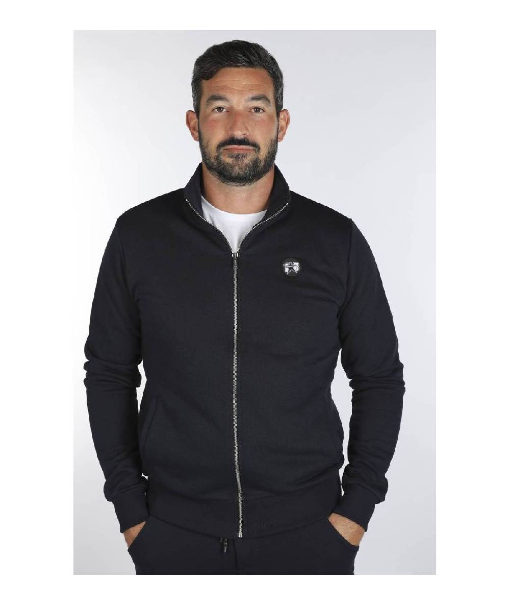 Lab84 FELPA FULL ZIP C/COLLO DRITTO E TASCHE