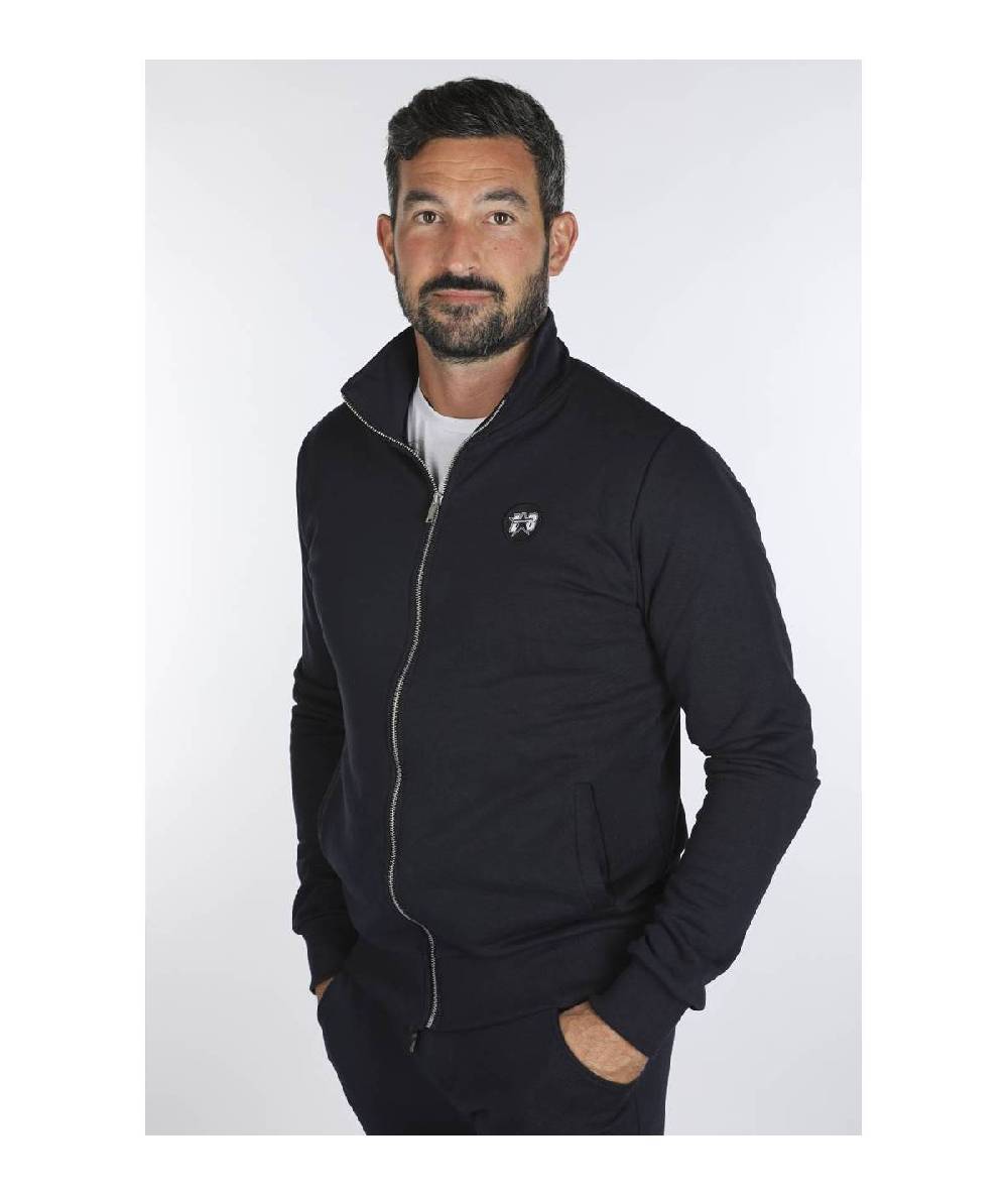 Lab84 FELPA FULL ZIP C/COLLO DRITTO E TASCHE