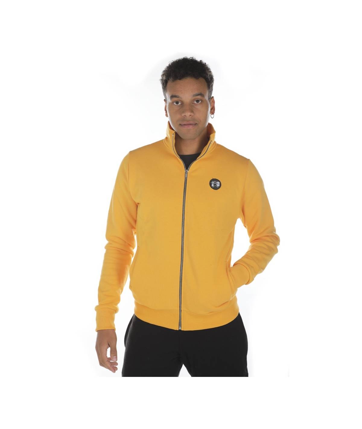 Lab84 FELPA FULL ZIP C/COLLO DRITTO E TASCHE