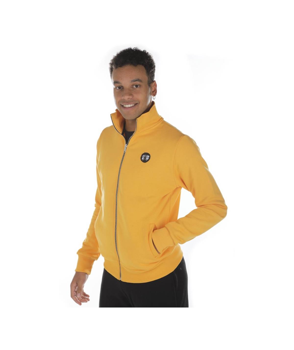 Lab84 FELPA FULL ZIP C/COLLO DRITTO E TASCHE