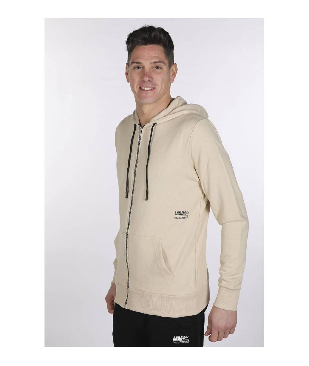 Lab84 FELPA FULL ZIP+CAPPUCCIO