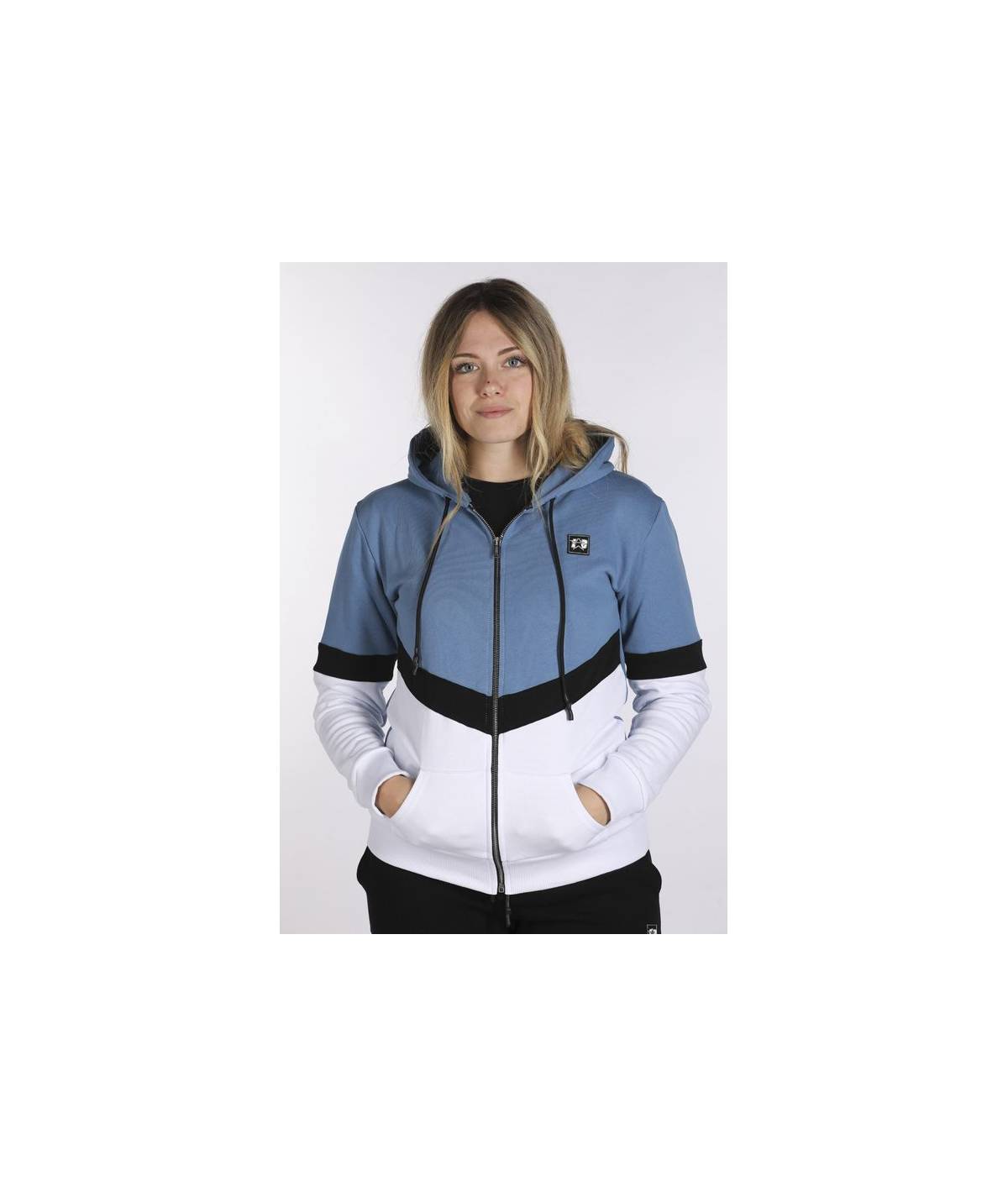 Lab84 FELPA FULL ZIP + CAPPUCCIO