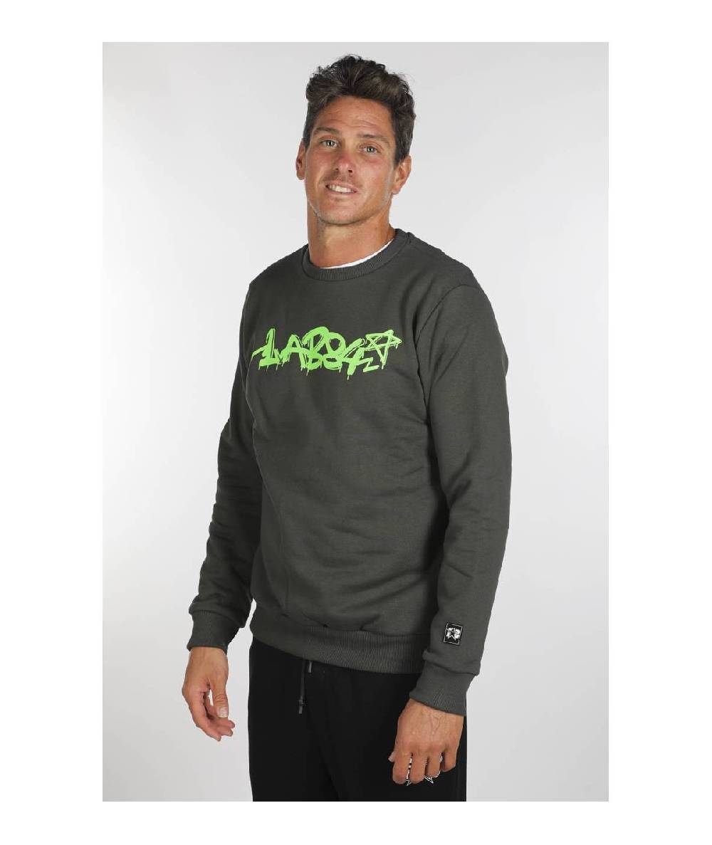 Lab84 FELPA GIROCOLLO PAINT FLUO