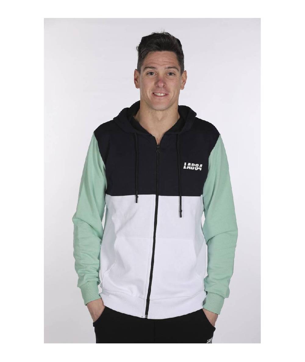Lab84 FELPA ZIP + CAPPUCCIO
