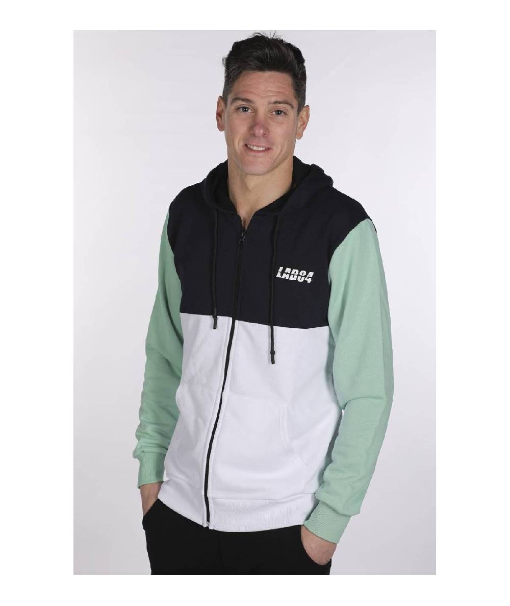Lab84 FELPA ZIP + CAPPUCCIO