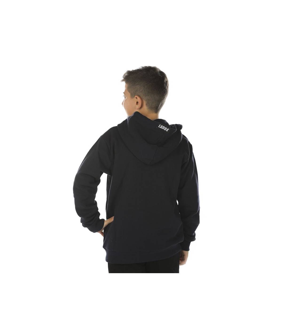 Lab84 FELPA ZIP CAPPUCCIO E MARSUPIO