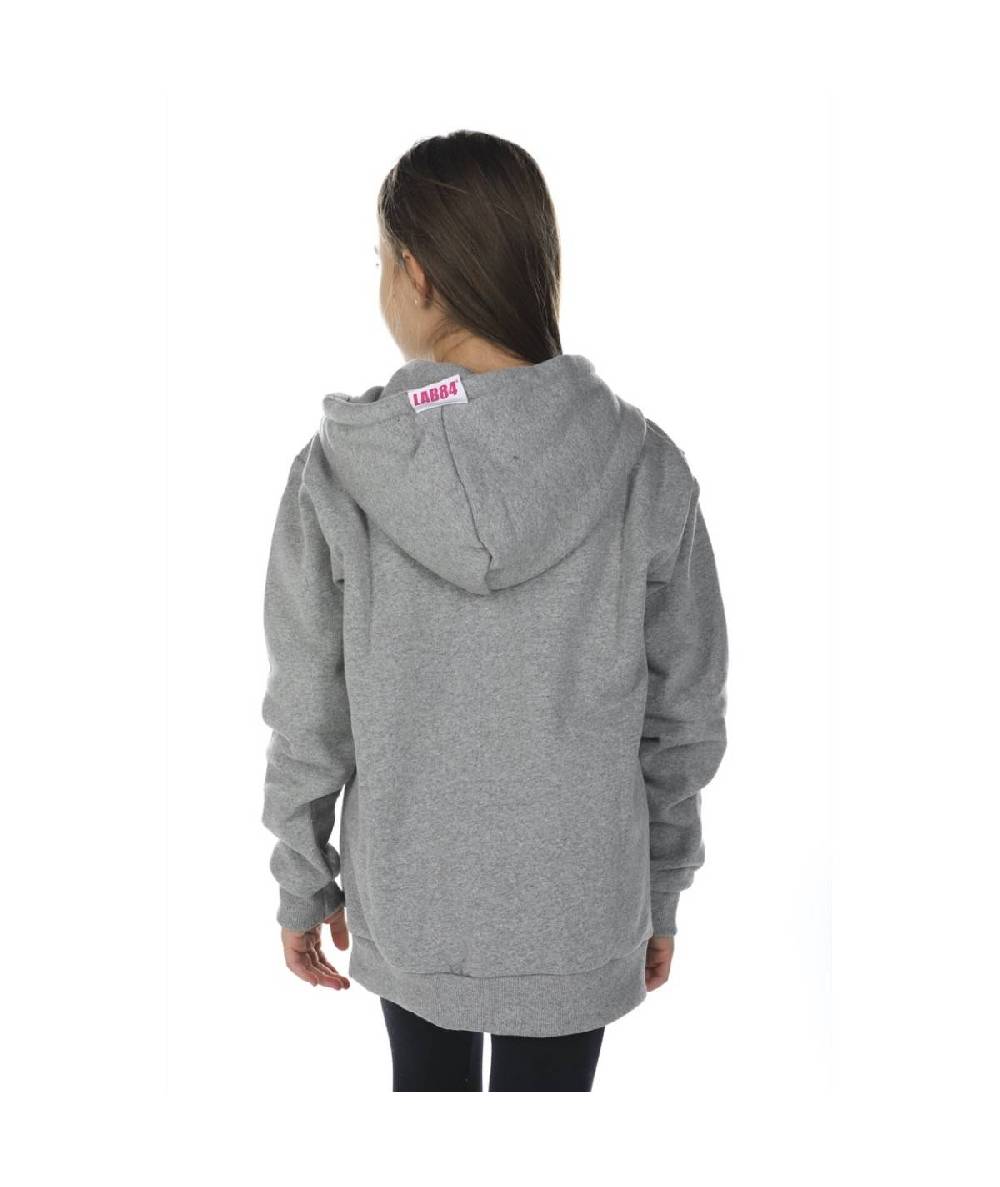 Lab84 FELPA ZIP+CAPPUCCIO +PATCH