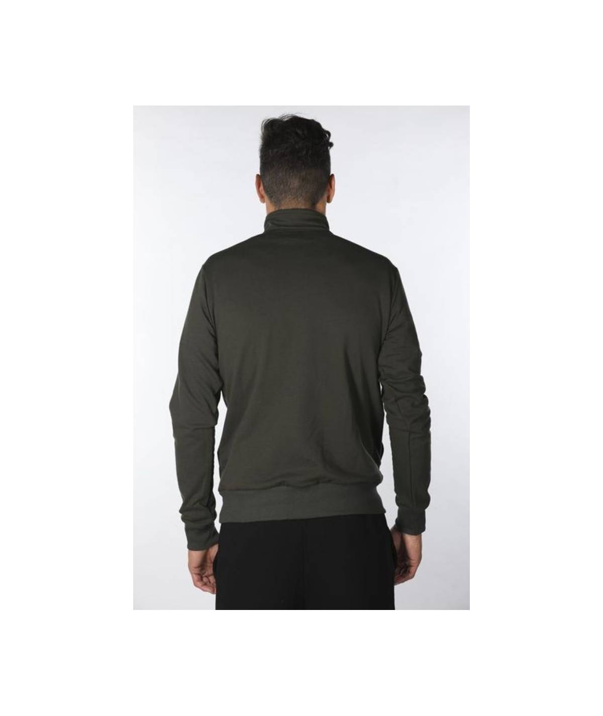 Lab84 FELPA ZIP COLLO DRITTO