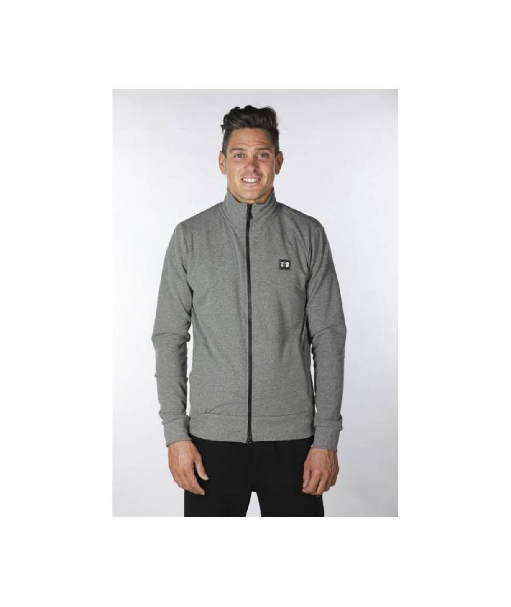 Lab84 FELPA ZIP COLLO DRITTO