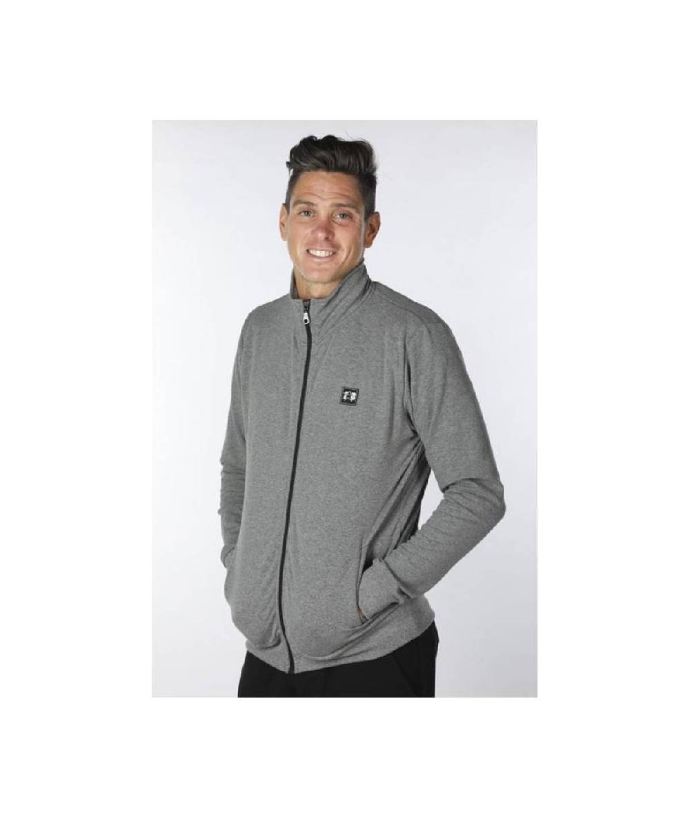 Lab84 FELPA ZIP COLLO DRITTO