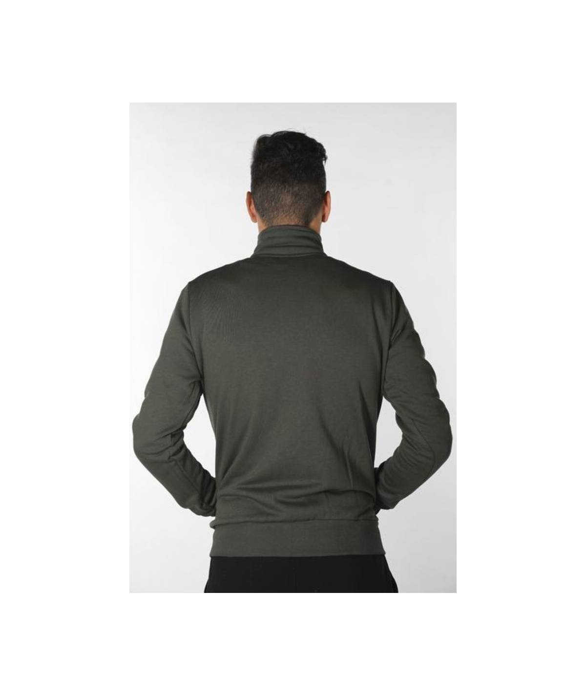 Lab84 FELPA ZIP COLLO DRITTO