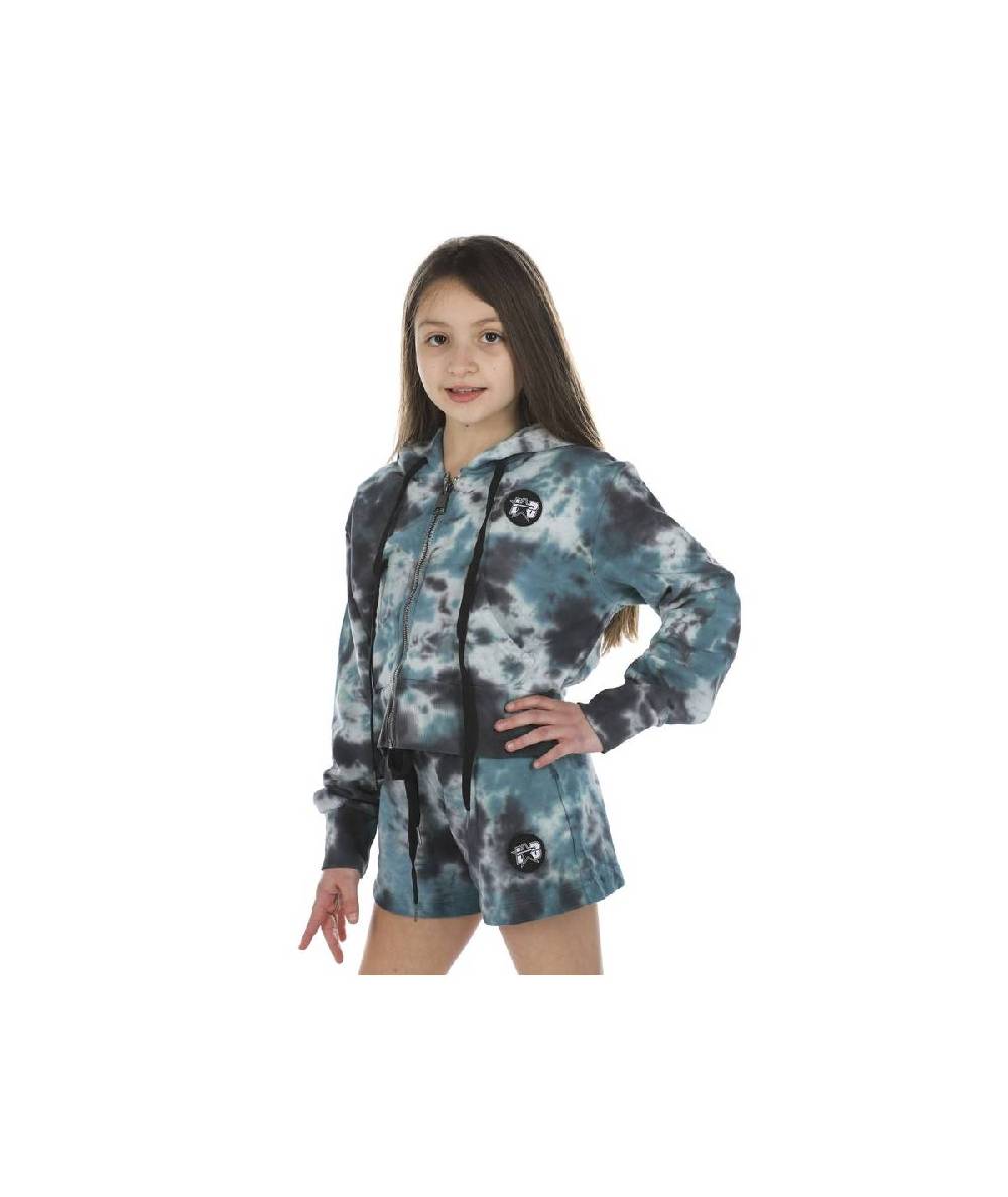 Lab84 FELPA ZIP CROP TOP